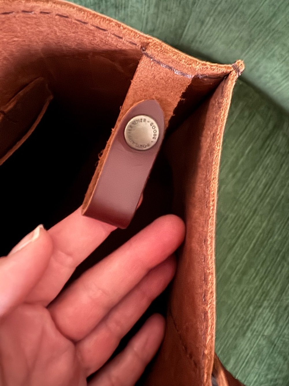 Portland Leather Goods August Tote Chocolate Brown - Picture 7 of 12